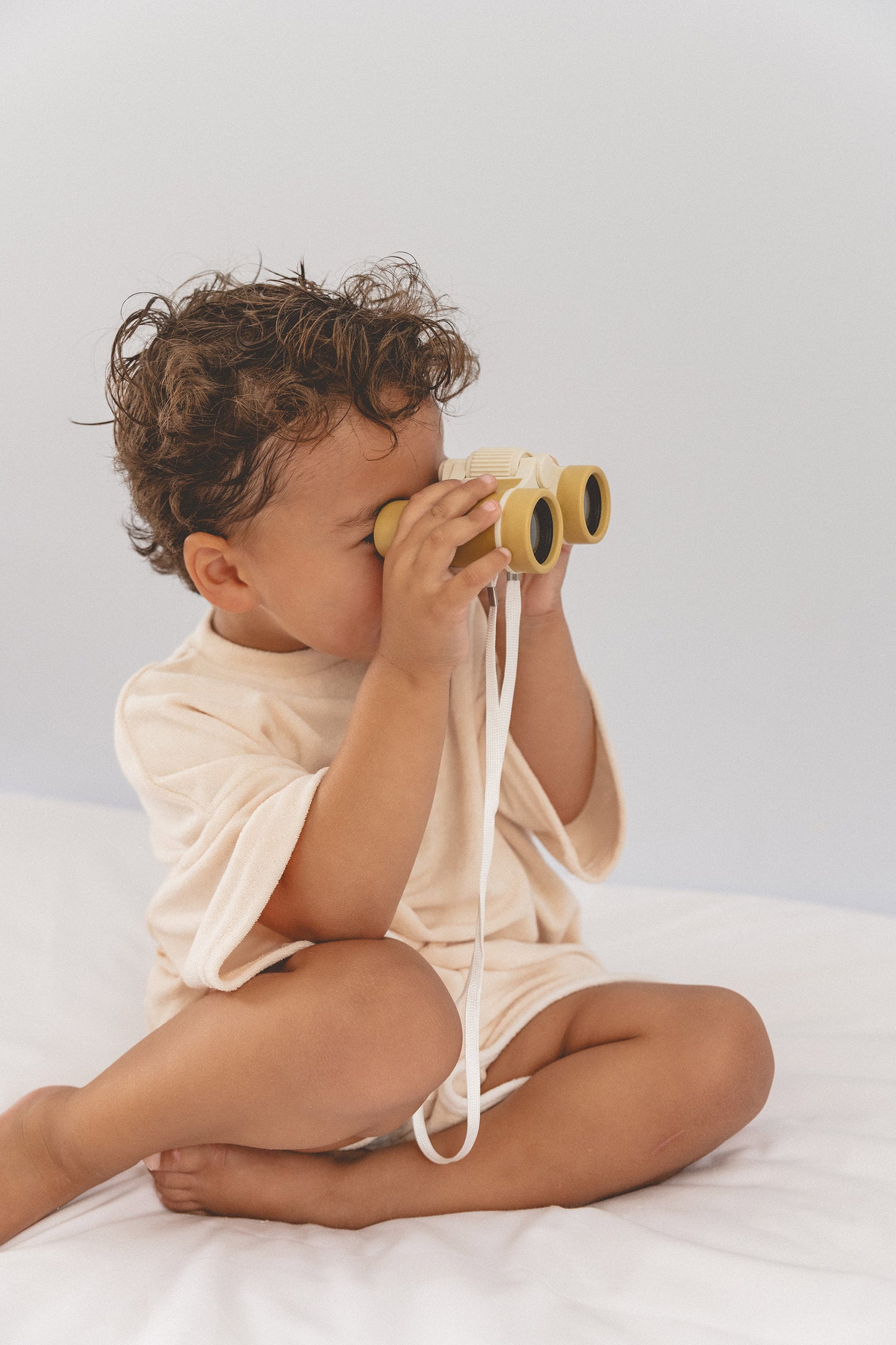 Terry romper - cream