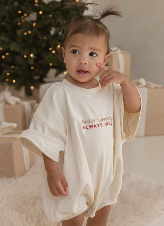 Never Naughty romper